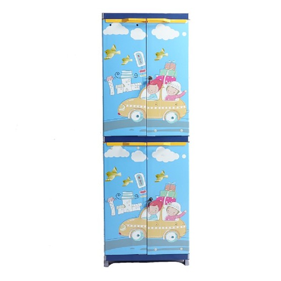 LEMARI PLASTIK 4 SUSUN MINI MIAMI KINARA CAR