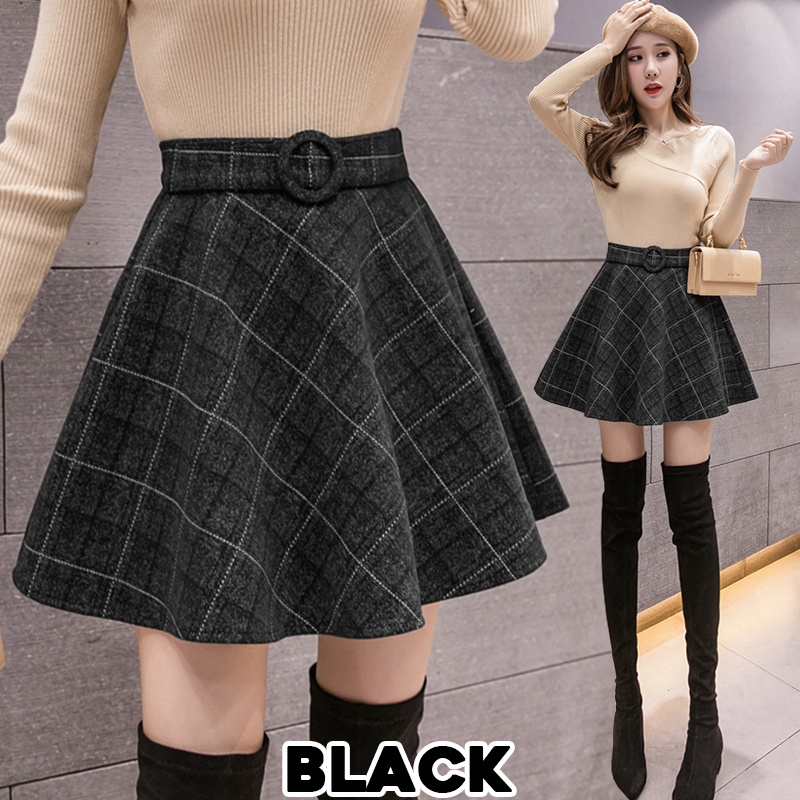 KARAKOREA 308 Flare Mini Heejin Skirt/Korean Women Skirt/Rok Pendek/Mini Skirt