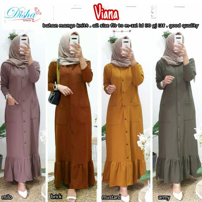 Viana dress bahan mango knit