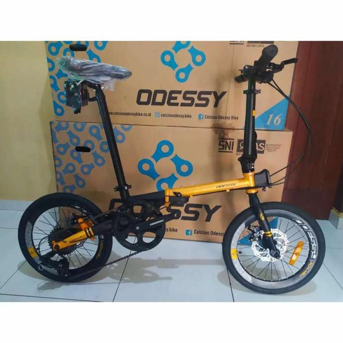 Sepeda Lipat 16 Inch Odessy Roxas 8.0 Chromoly 8 Speed