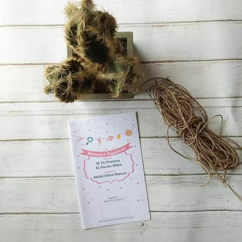 Jual UNDANGAN TASYAKURAN AQIQAH DAN KHITANAN | Shopee Indonesia