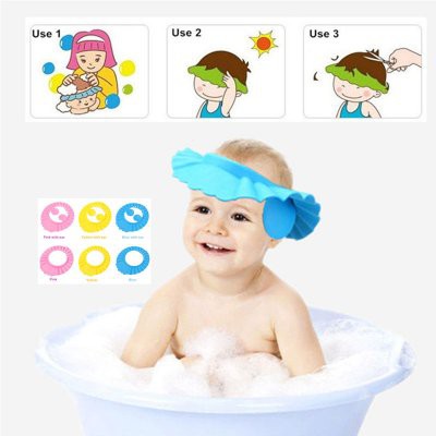 SHAMPOO CAP / TOPI KERAMAS ANAK DENGAN PELINDUNG TELINGA BABIESFIRST 535300