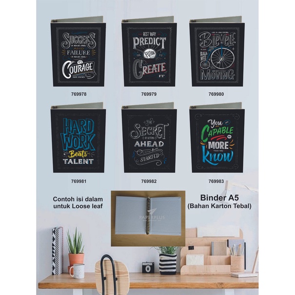 

Binder A5 / Binder Note A5 / Typography / Set 2842