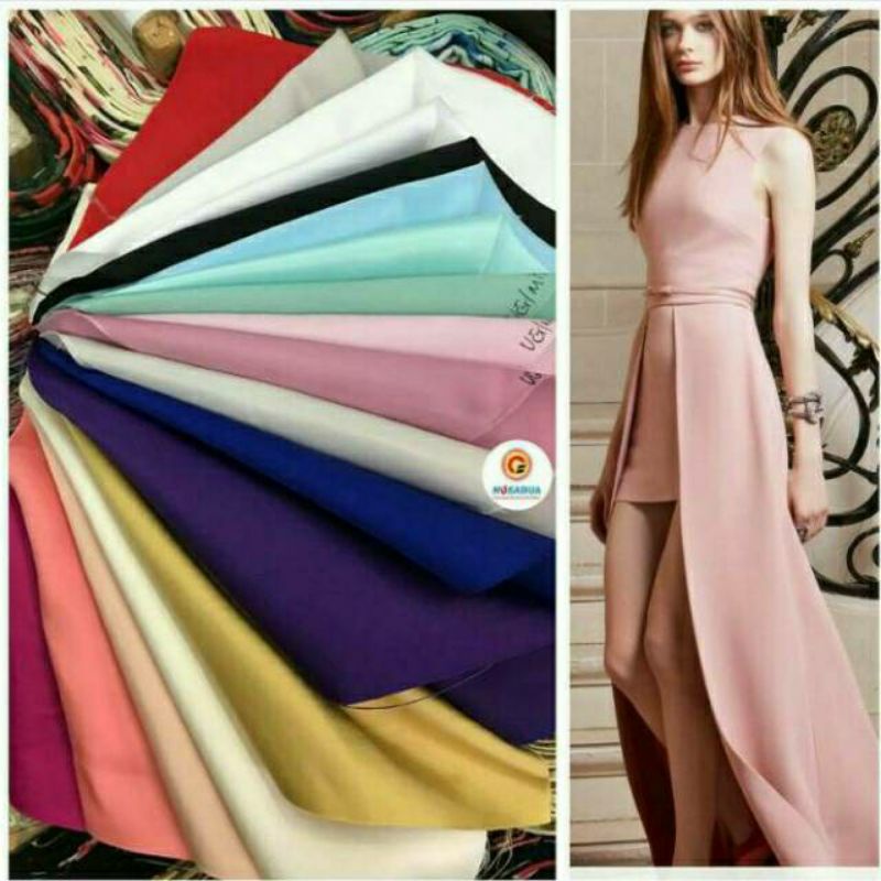 Bahan Silk Ducches / Bahan Silky /Duches Taveta /Semi Sutra