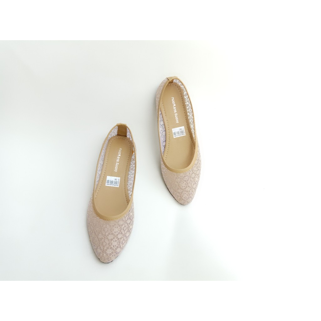 Sepatu Wanita Flat Shoes Nagita Sol Karet Terbaru B13