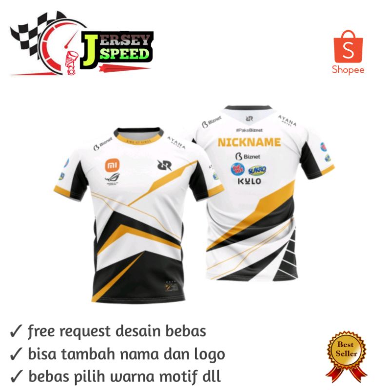 Jersey gaming RRQ 2021 white