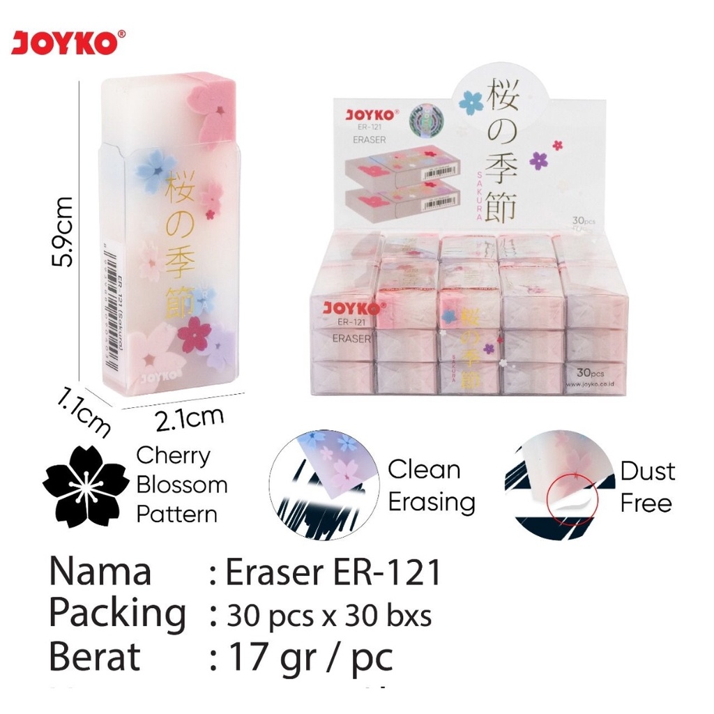 

penghapus joyko sakura er 121 satuan