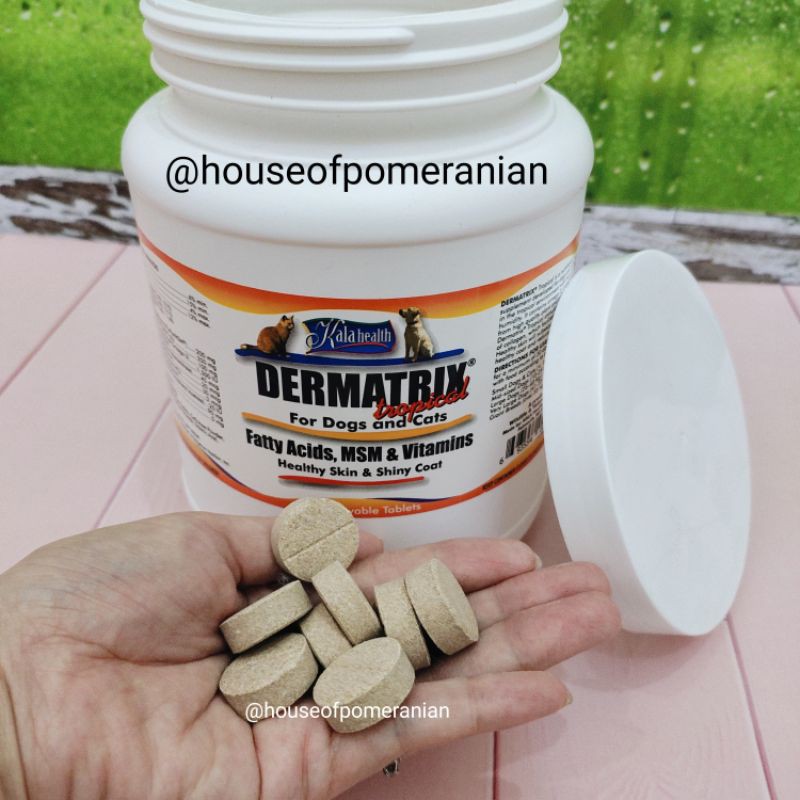 DERMATRIX TROPICAL ECER vitamin bulu dan kulit anjing kucing dog cat skin coat supplement