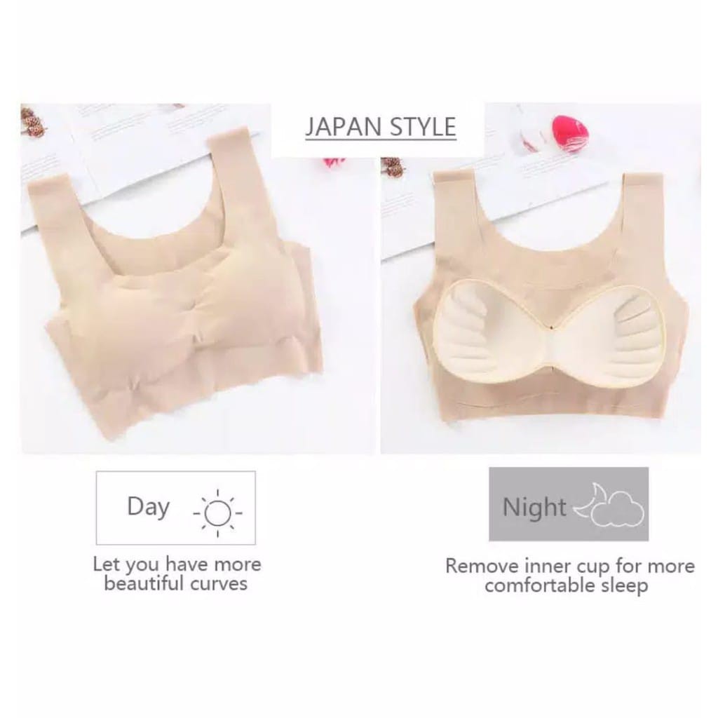 BRA SEAMLESS BH JAPAN STYLE PENYANGGA PAYUDARA TANPA KAWAT