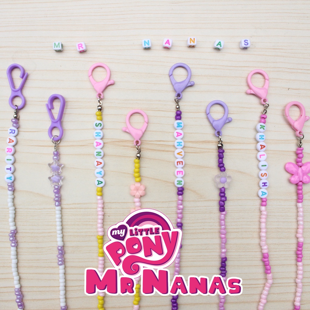 Little Pony FREE NAMA Tali Masker Anak Perempuan Kalung Masker Cewe Kartun Pony