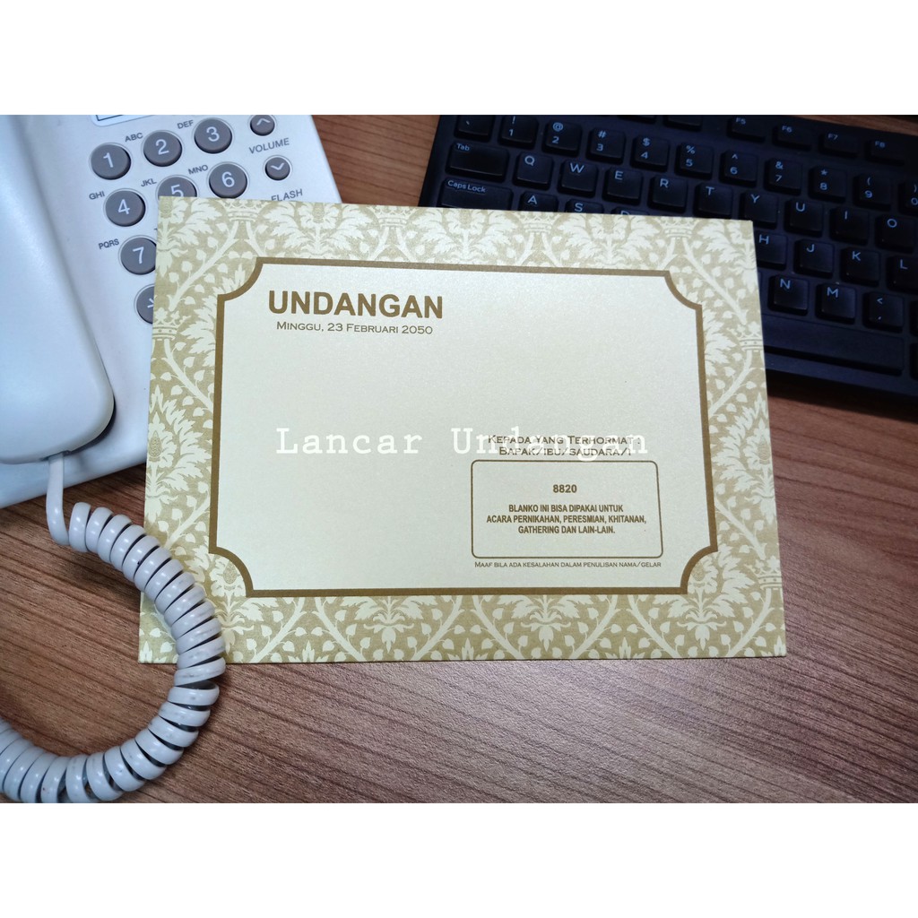 Undangan Pernikahan, Undangan Mewah, Erba 8820