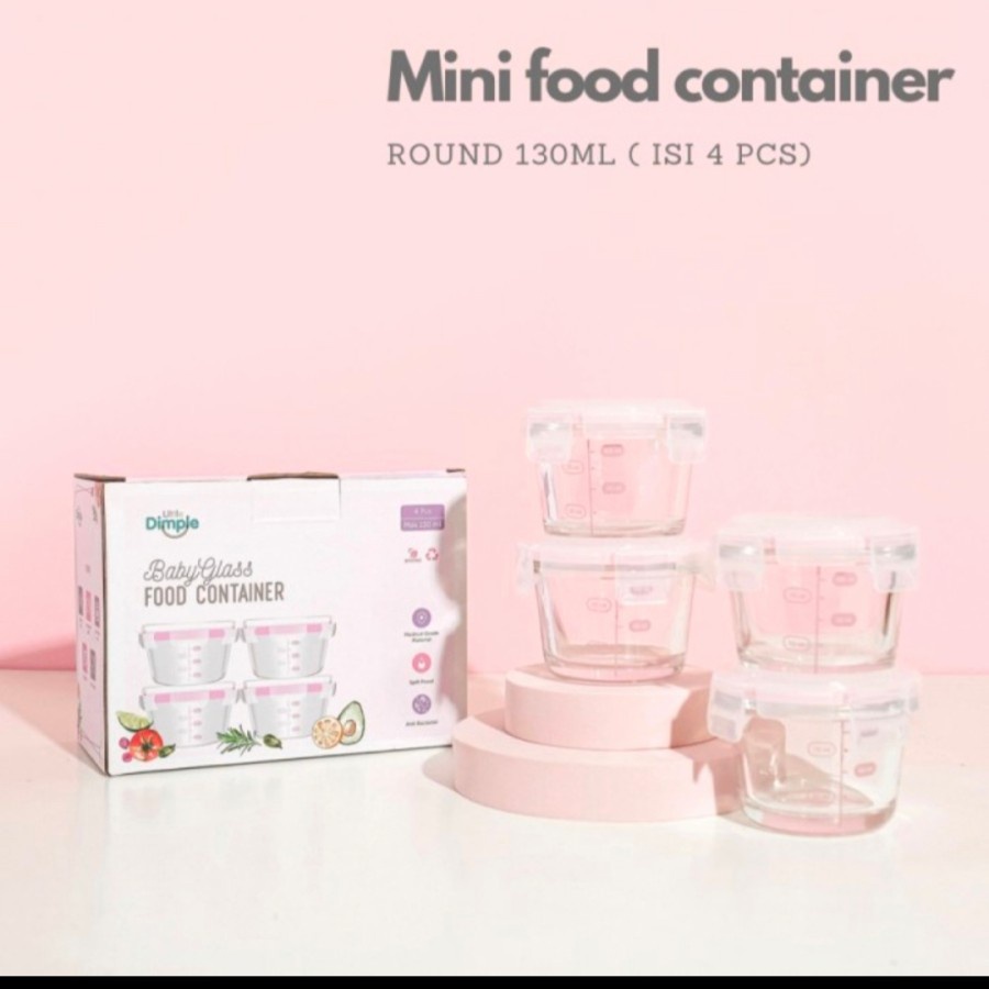 Eceran Little Dimple Food Container(Per PC/Biji)/Little Dimple Mini Food Container