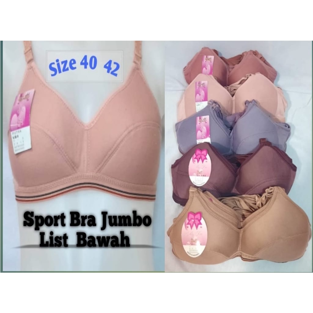 Bra/bh/sport/ABG/remaja/wanita/ibu/tanpa kawat/bus/busa tebal/list/jumbo/Caresby/murah/lusinan/grosir