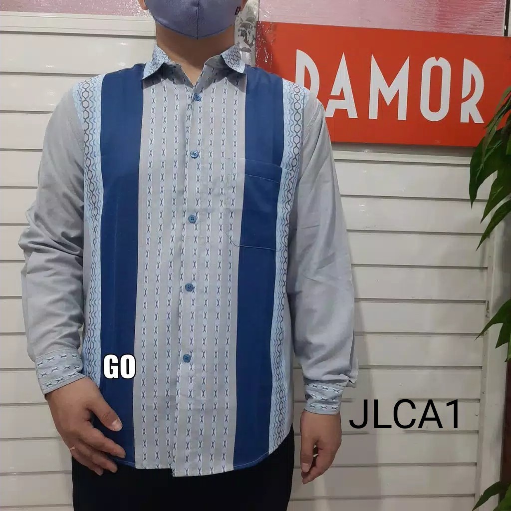 bego JLCA DAMOR(CRESSIDA) KEMEJA Cowok Pakaian Pria Kemeja Dewasa Slimfit Lengan Panjang