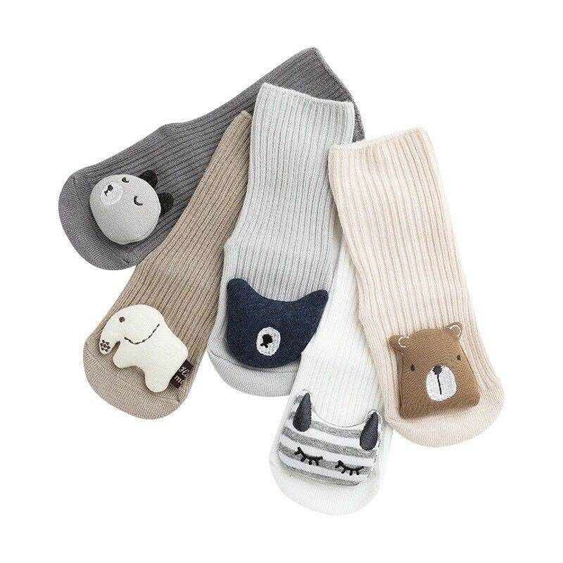 LeleonCare Baby Kaos Kaki Panjang Anti Slip - Leleon care Kaos Kaki Bayi Antislip - Leon Care Sock Premium Baby - LeoncareKaos Kaki Lucu Bayi