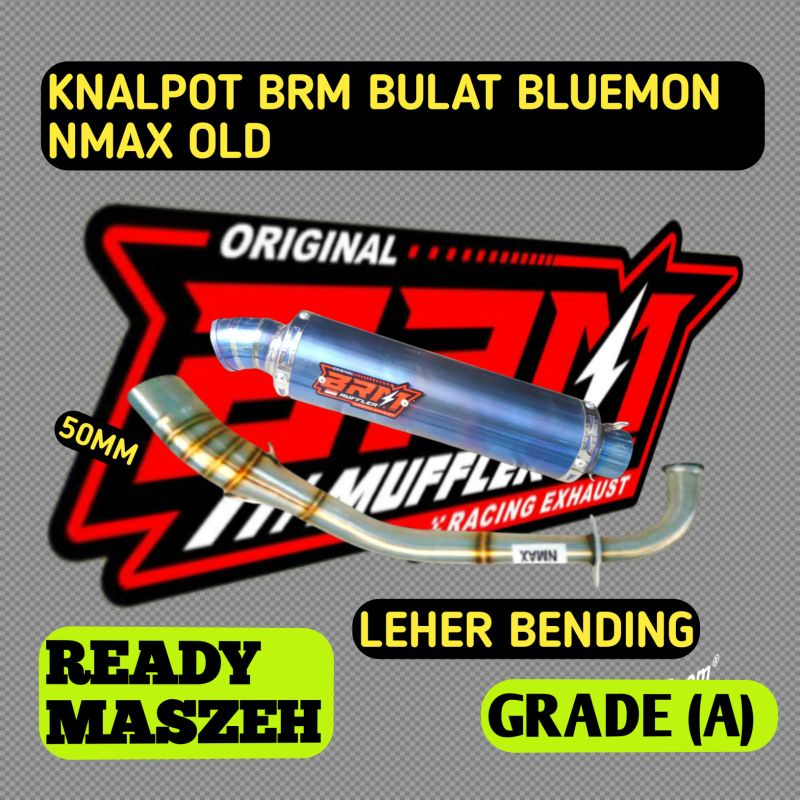Knalpot BRM KOMPETISI BLUE NMAX 155 ORIGINAL BRM
