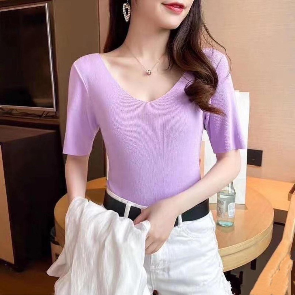 MAJOMER ® DORA KNIT TOP - ATASAN RAJUT IMPORT