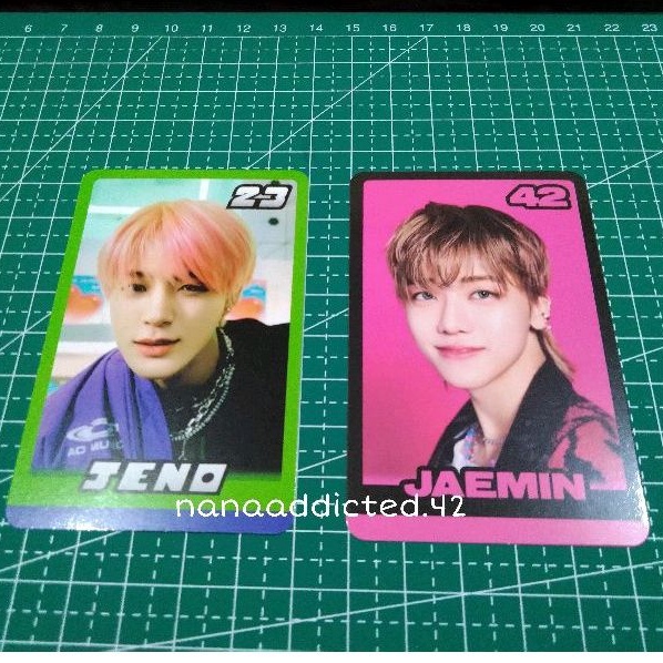 PC JENO JAEMIN TRADING CARD A B VER GLITCH MODE
