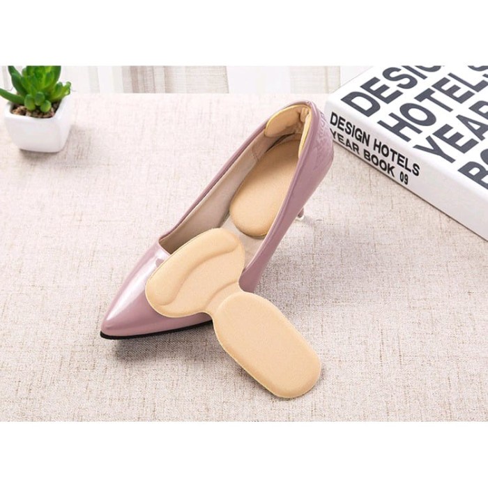 Insole Sepatu  T Shaped – AC 32 – Ganjalan Busa High Heels Alas Kaki Pengganjal Spons Ganjelan Bantalan Ganjel insol Sepatu Wanita Kebesaran Pelindung Tumit Anti Lecet kaki sepatu anti bau empuk murah silicon gel sol outsol dalam alas sepatu