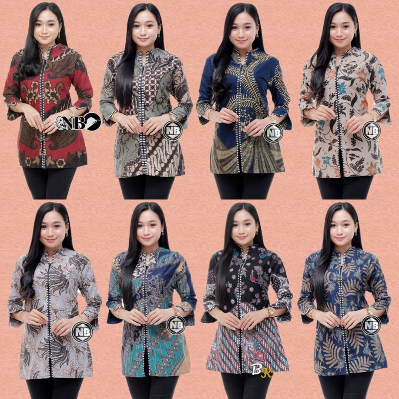 [ TERBARU ] ATASAN BATIK WANITA KERJA KANTOR ORI SHABIRAH BATIKSOLO BLOUSE BLUSEBATIK