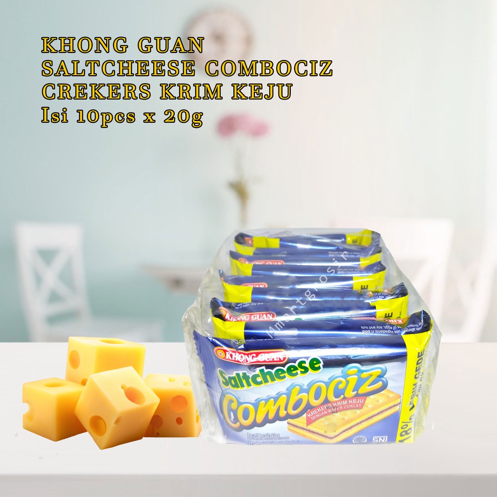 KHONG GUAN / SALTCHEESE COMBOCIZ / CREKERS KRIM KEJU / Isi 10pcs x 20g