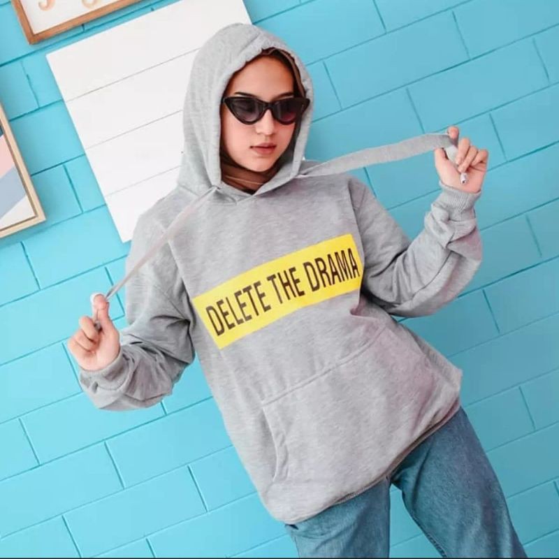 DELETE DRAMA HOODIE || SWEATER PRIA || HOODIE WANITA || SWEATER MURAH #DD