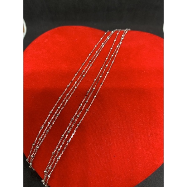 kalung emas asli kdr 750 UBS gold model jedar mas putih