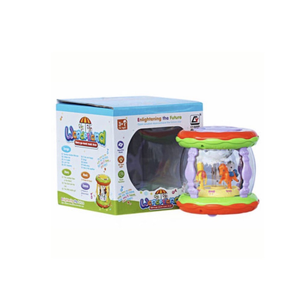 Mainan Bayi Wonderland Merry Go Round Music Drum Kecil