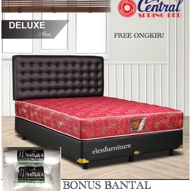 KASUR SPRINGBED CENTRAL DLX ,MATRAS SPRINGBED CENTRAL FREE ONGKIR