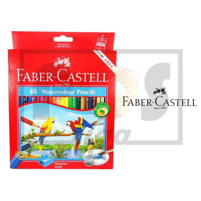 

TERLARIS PENSIL WARNA FABER CASTELL WATERCOLOUR 48