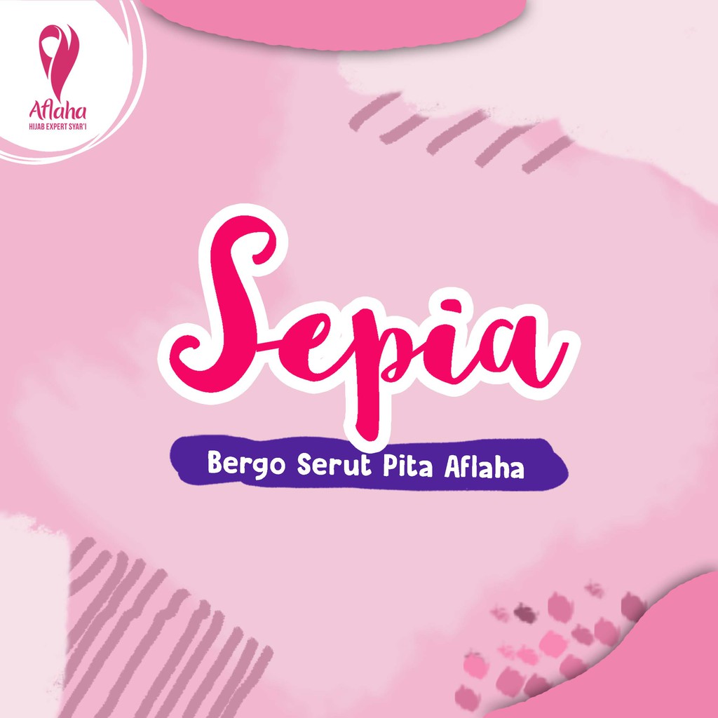 Sepia Jilbab Kaos TC Premium - Bergo Ped Antem by Aflaha