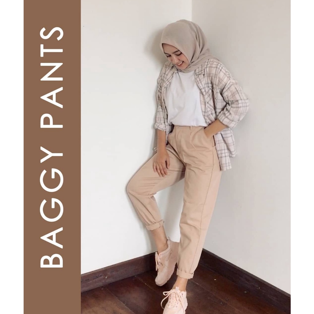 CELANA BAGGY PANTS SIZE M L XL// CELANA WANITA PANJANG//BIIGEE PANTS//OGOS PANTS