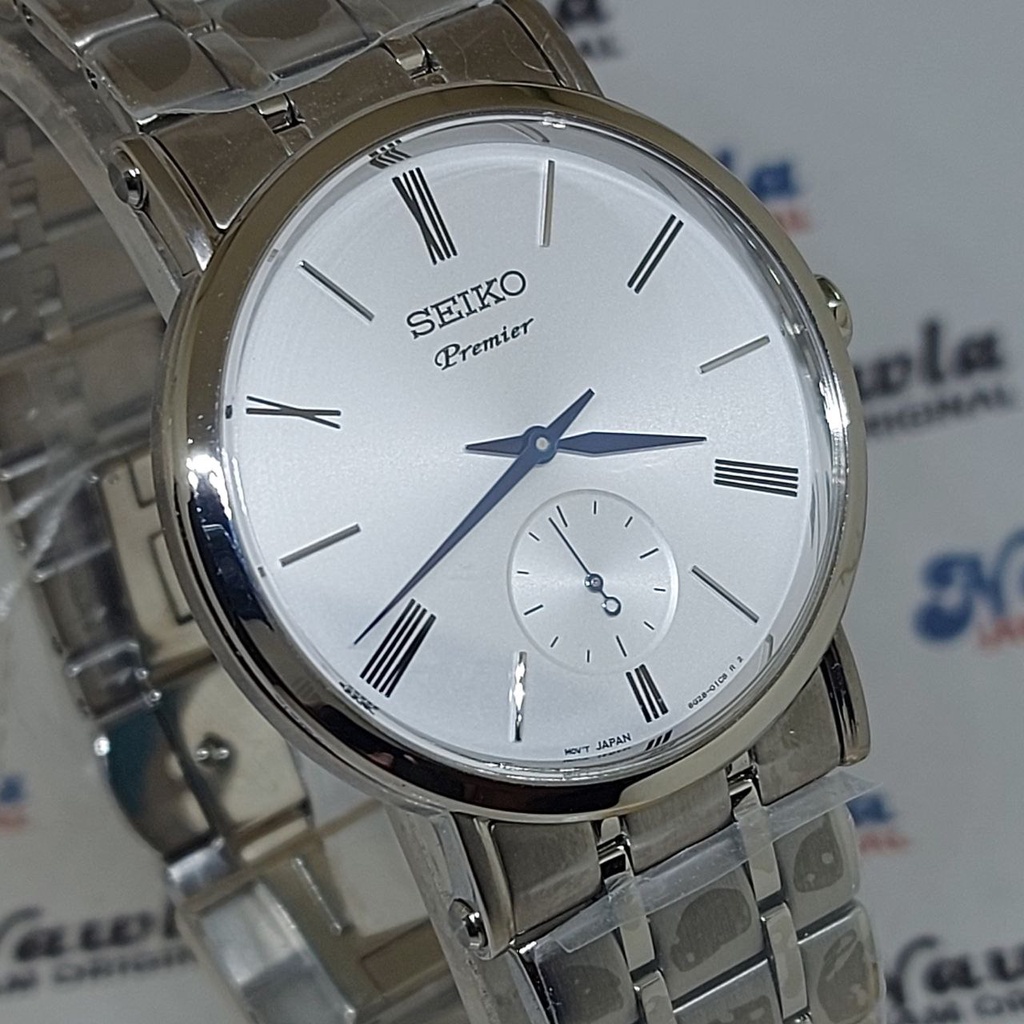 Seiko Premier SRK033P1 Quartz Sapphire White - Jam Tangan Pria SRK033