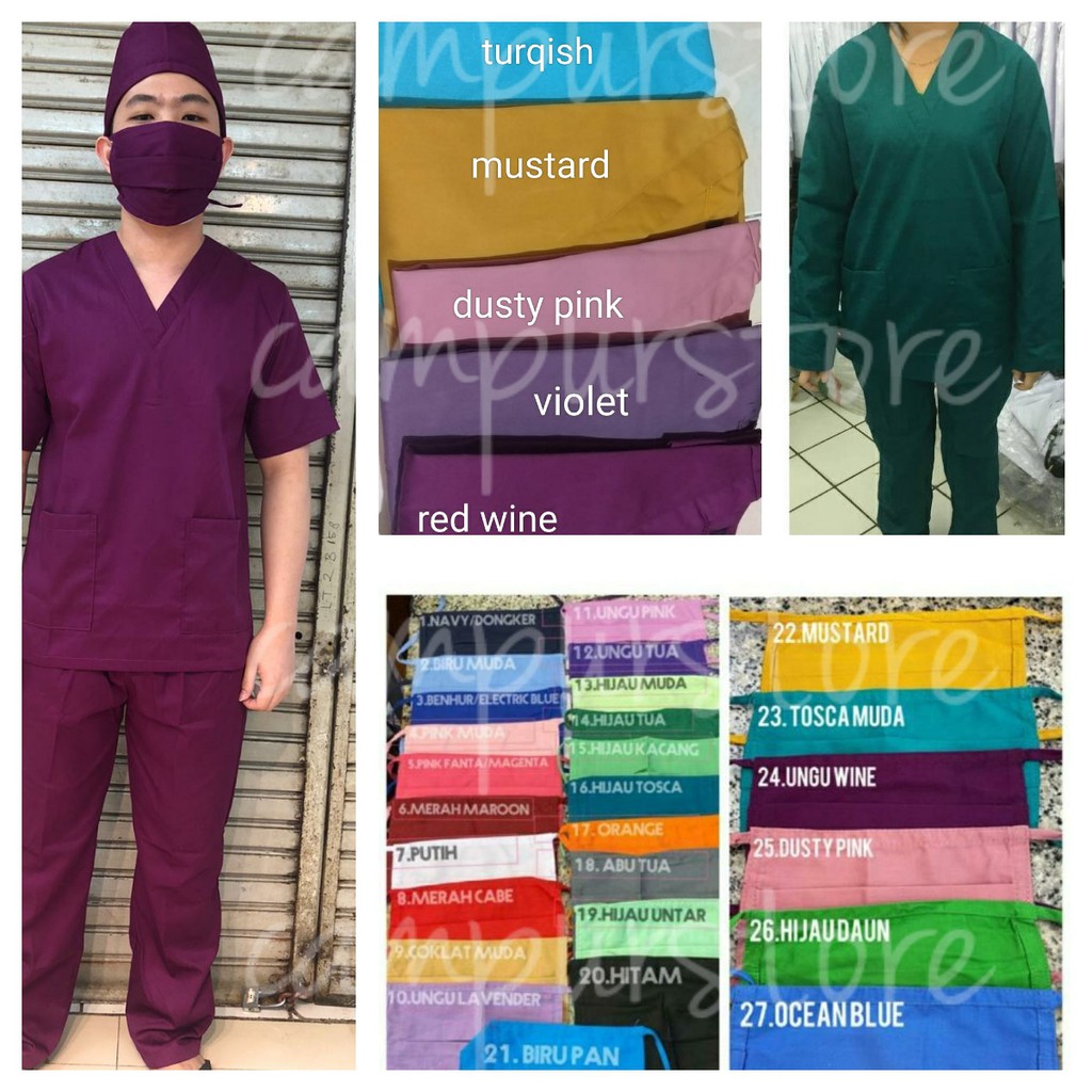 DUA SAUDARA baju jaga RANDOM lengan pendek OKA seragam