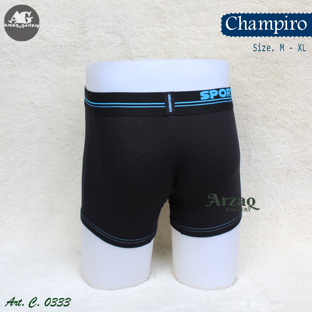 [3 pcs] Boxer champiro C.0333-C | Boxer Pria / Cd Boxer / Champiro / Celana Dalam Pria / Celana Boxer / Celana Dalam