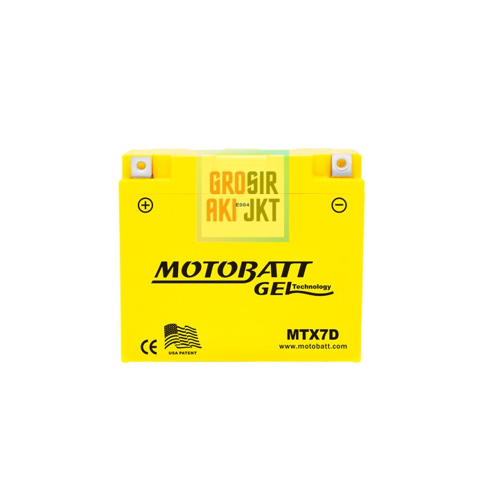 Aki Motobatt MTX7D Gel Motor Honda TigerYamaha Scorpio, Nouvo Motobat ORIGINAL Original