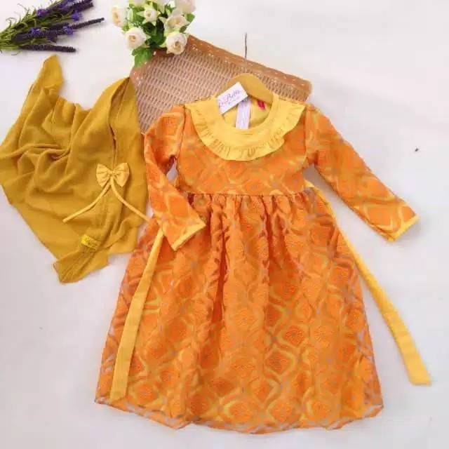 dress organza anak labella