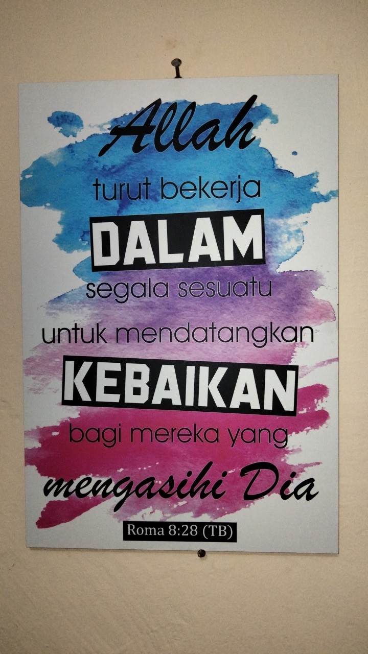 Wall Decor Nasrani Quote Alkitab Dekorasi Kristen Katolik