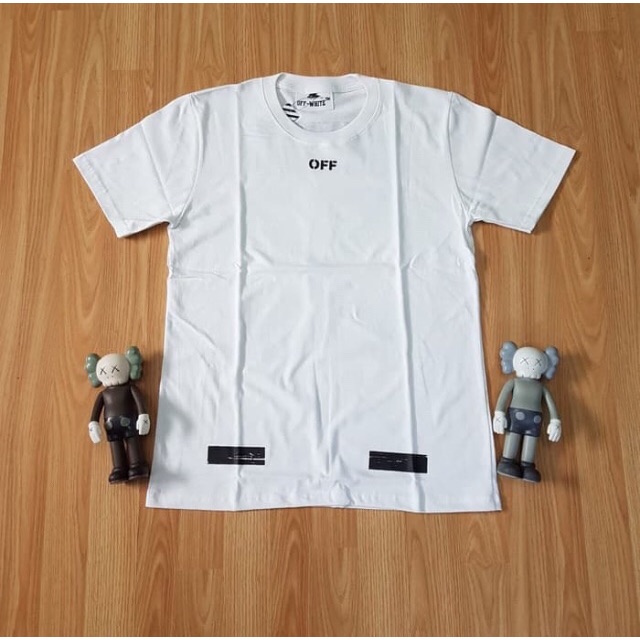Baju Kaos OFF White Arrow Brush White