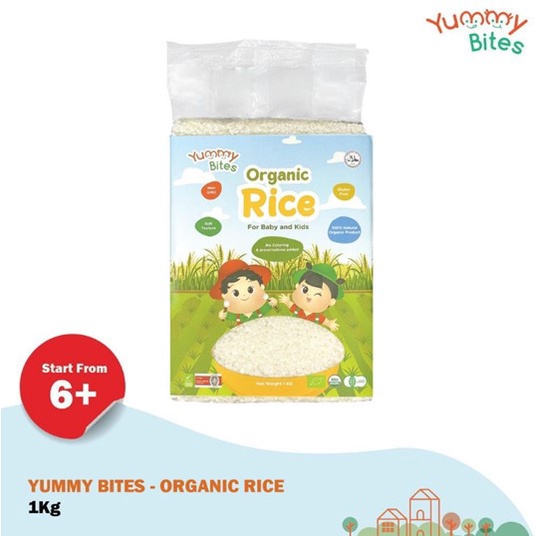 Yummy BItes BEras putih Organik 1kg Bionic farm beras organic 1kg / Bionicfarm organic rice 1kg