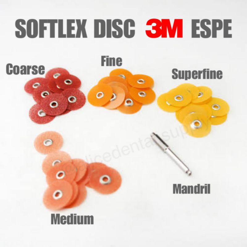 soflex 3M sof-lex softlex dental polishing disc disk ORIGINAL 3M ESPE bur poles tambalan gigi komposit composite