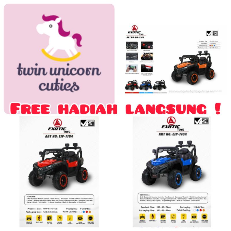 Mobil Aki Anak Exotic Jeep EJP-7704