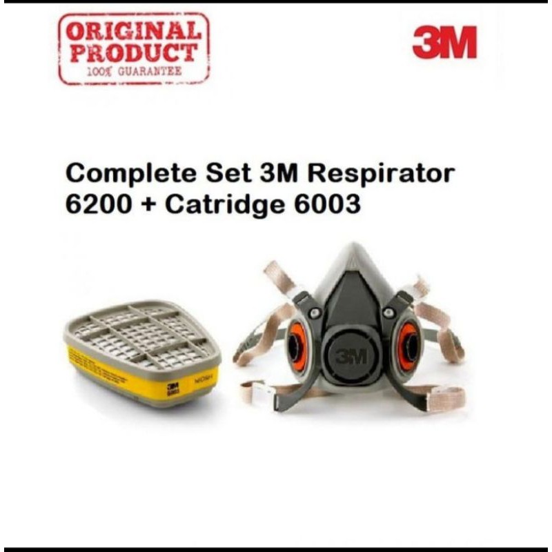 3M Masker tipe 6200 + Catridge Original CE