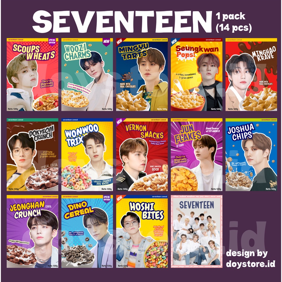 Poster Dinding Aesthetic Cereal Seventeen | Wall Poster Cereal Seventeen