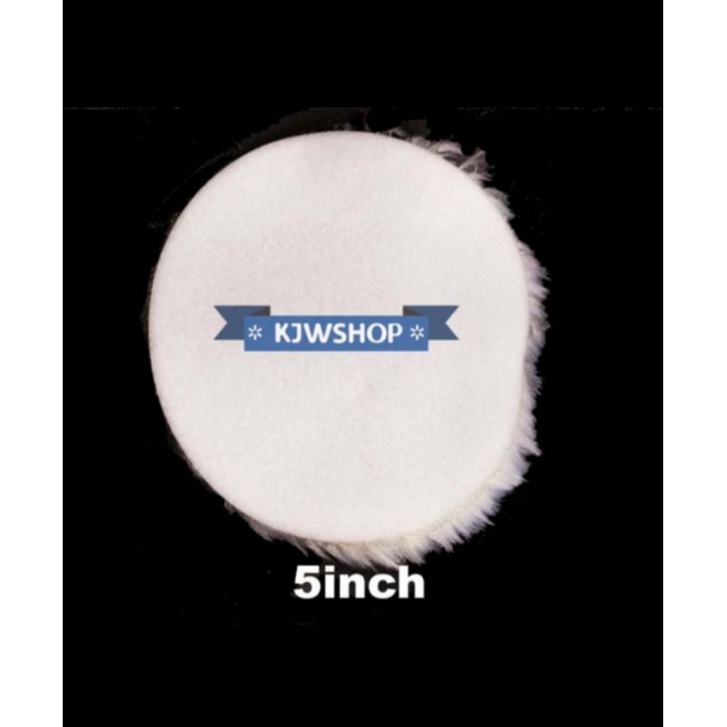 Wool Poles Mobil 5" Wool Polishing 5" Backing Velcro Wool Poles 5 Inch Velcro Wool Poles Ukuran 5" T