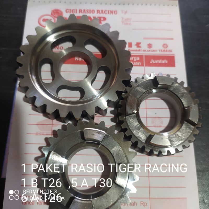 RASIO  TIGER  RACING NO1 T26; NO5 T30; NO6 T26  PNP