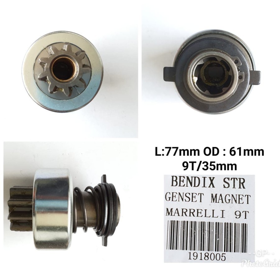 Bendix Starter Genset Magnet Marrelli 9T