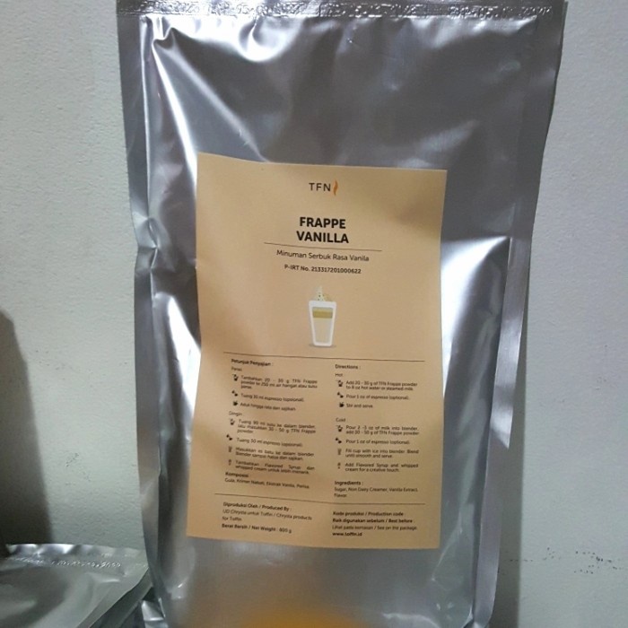 

(BISA COD) Toffin Frappe Vanilla Powder 800 gram
