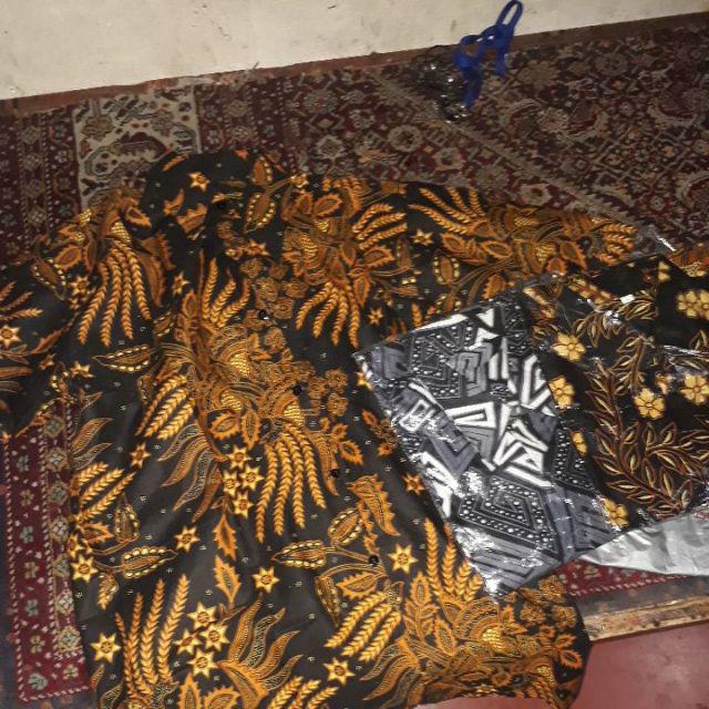 Kemeja Batik Pria Manggar Pendek M L Xl