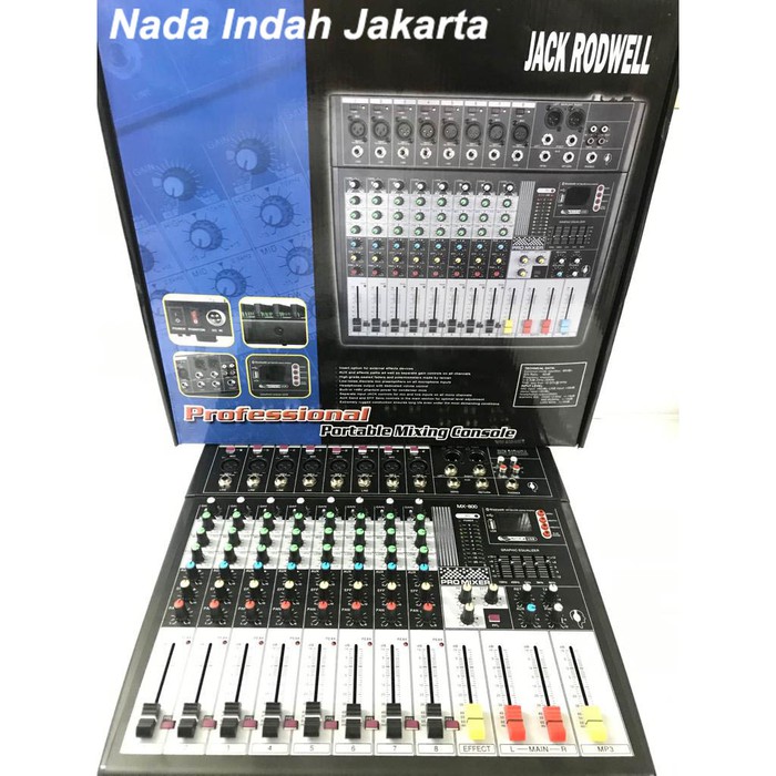 Mixer Jack Rodwell MX 800 - Audio Mixer 8 channel MX8